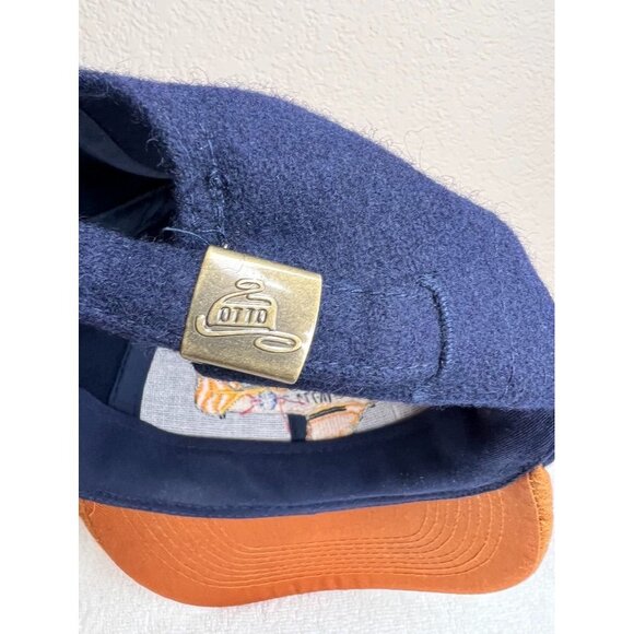 Otto Cap Navy & Brown Embroidered Trainer Aircraft TA-777 Hat T-6 Texan - Picture 9 of 9